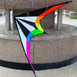 Outdoor Fun Sports NEW 48/71 Inch Dual Line Power Stunt  Kites /Triangle Kite For Adults With Handle And Line Good Flying