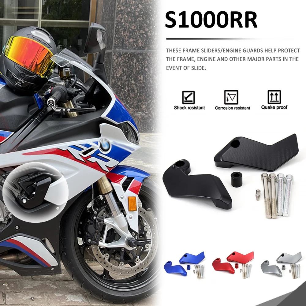 

NEW Motorcycle Engine Protection Frame Sliders Crash Pad Falling Protector For BMW S1000RR 2019 2020 2021 S 1000 RR