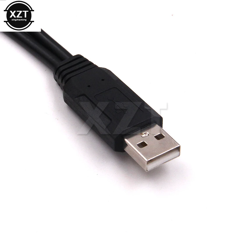 1PC USB 2.0 A 1 Male to 2 Dual USB Female Data Hub Power Adapter Y Splitter USB Charging Power Cable Cord Extension Cable 39CM