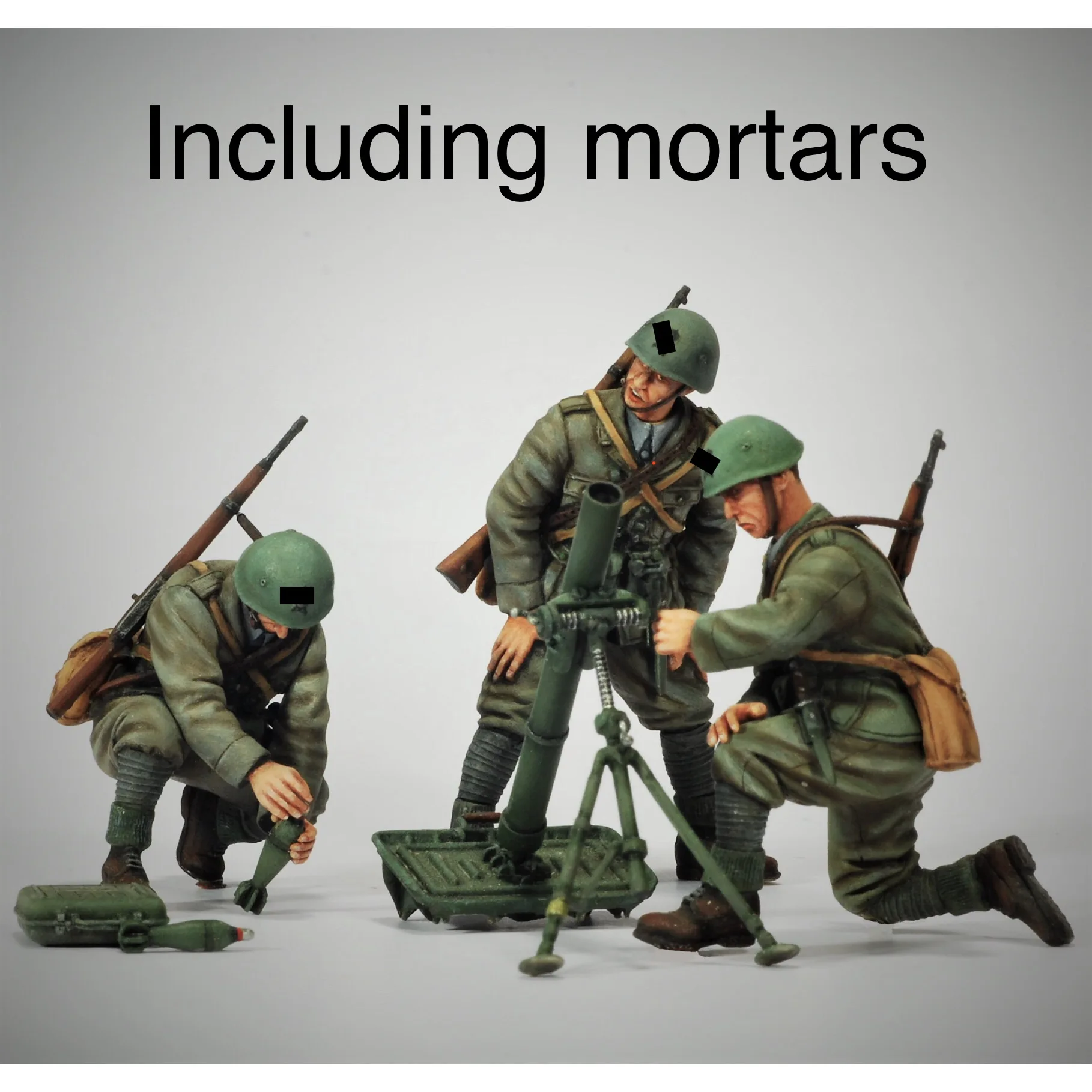 1/35 Resin Model Figure GK，Including mortars , Unassembled and unpainted kit