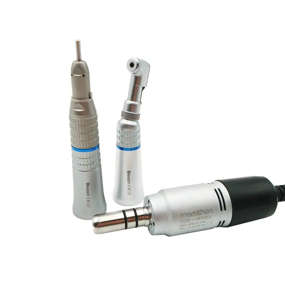 

High quality E type Dental Lab Polisher Micromotor M33Es Hand piece Contra Angle And Straight handpiece 350,000 RPM