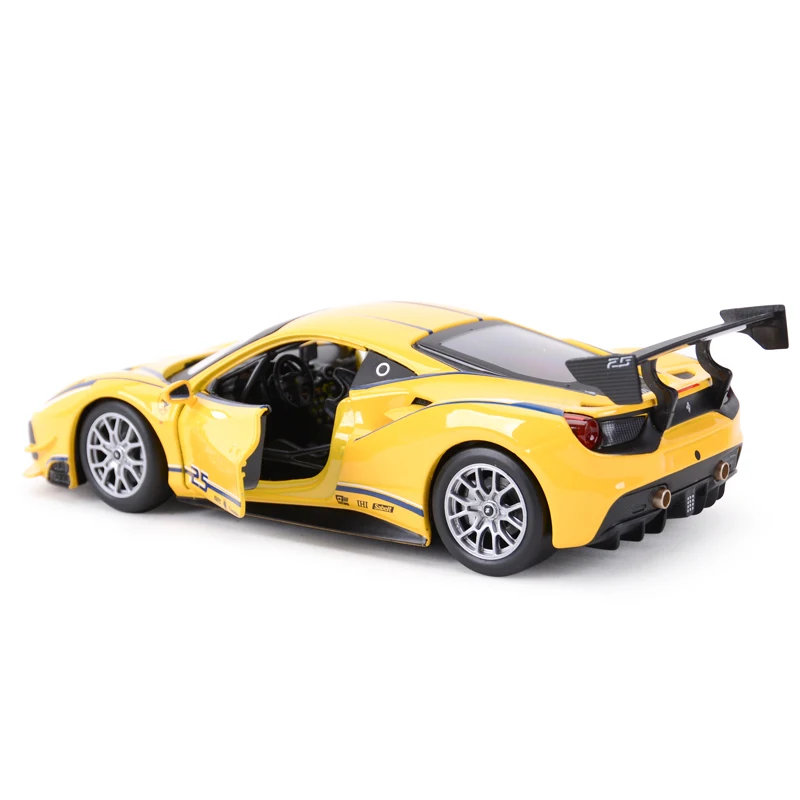 Bburago 1:24 Ferrari 488 Challenge coche deportivo estático vehículos fundidos a presión modelos coleccionables de coches de juguete