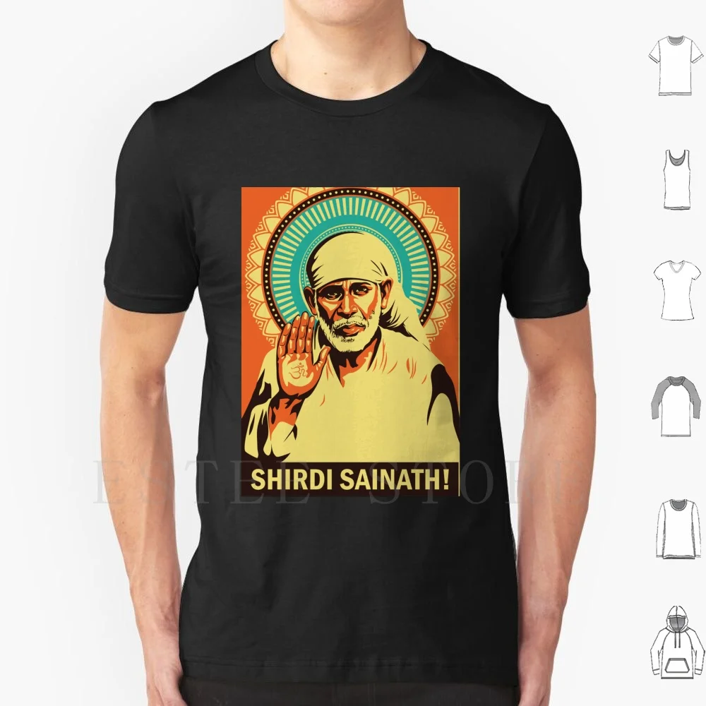 Camiseta Sai Baba de algodón para hombre, estampado artesanal, Sai Baba India, Baba, cita inspiradora, amor hindú, Sai, Buda, Dios, hinduísmo, paz, Sathya