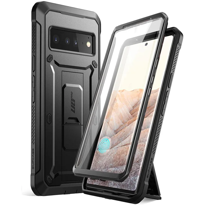 For Google Pixel 6 Pro Case (2021) SUPCASE UB Pro Full-Body Rugged Holster & Kickstand Case with Built-in Screen Protector