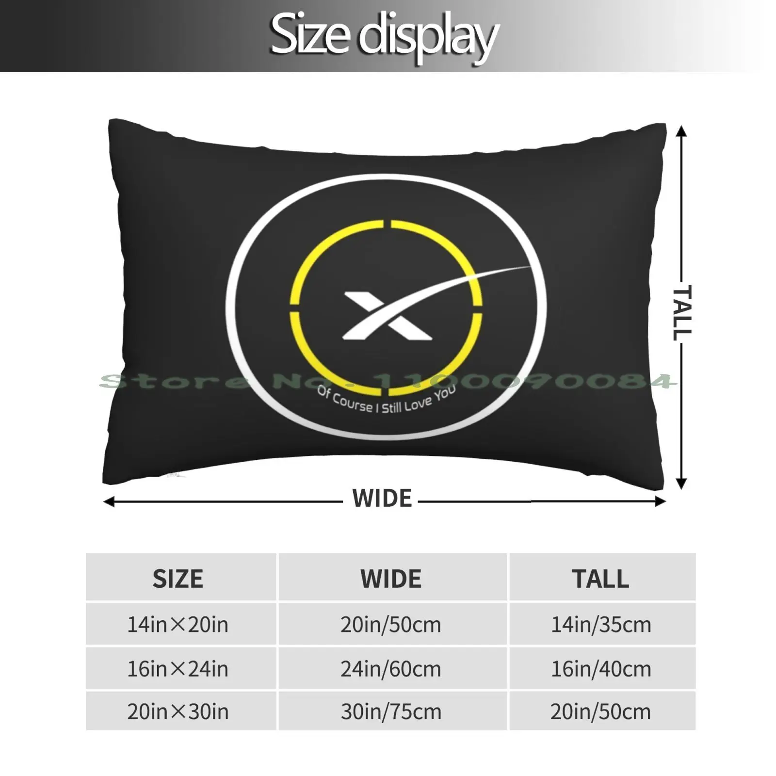 Space X Landing Pad-Of Course I Still Love You Pillow Case 20x30 50*75 Sofa Bedroom Space X Drone Ship Dragon Ula Landing Just