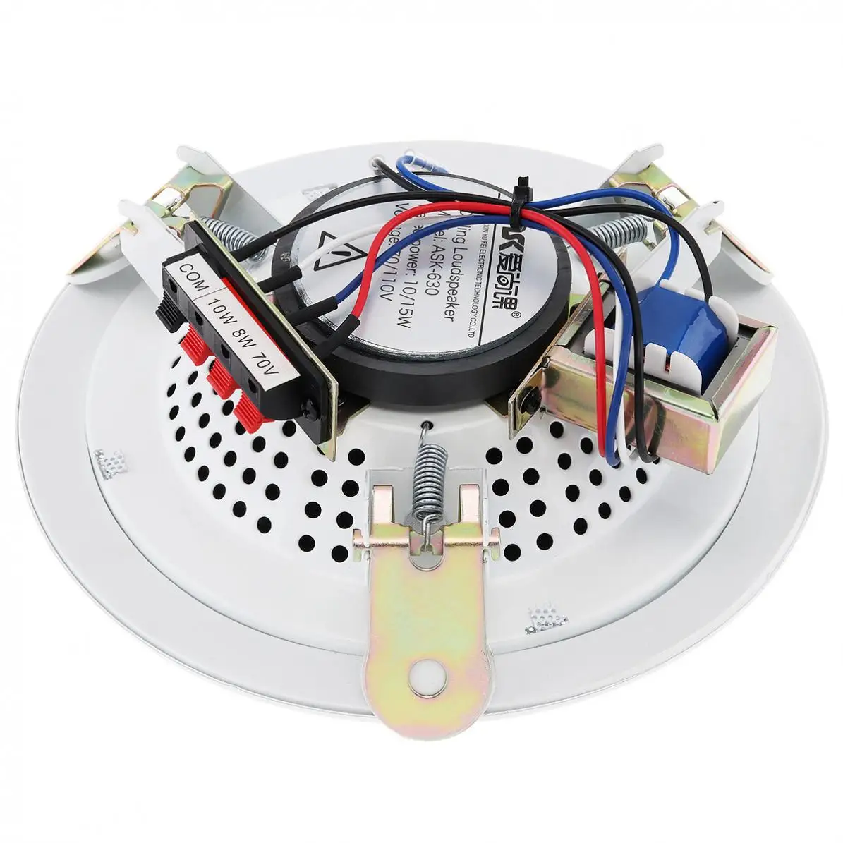 ASK-630 6 Inch 15W Ceiling Speaker Public Broadcast Background Music Speaker for Home / Supermarket / Restau