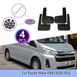 4PCS Car Mudguards For Toyota HiAce H300 2020~2022 Screw Cladding Splash Plastic Durable Flaps Mudflap Wheel Flap Accessories