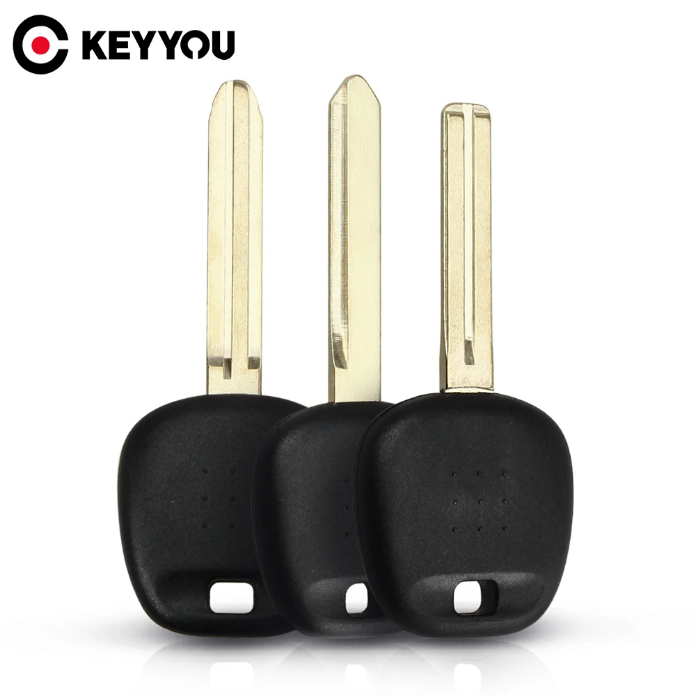 KEYYOU Toy43/Toy47/Toy48 lama Transponder Chip vuoto Car Remote Key Case Shell per Toyota Rav4 Camry Highlander Yaris Corolla