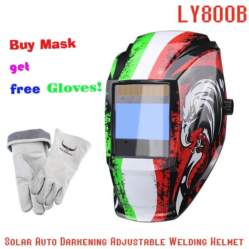 Welder Mask Chameleon Welding Mask protective equipment Solar cell Auto welding helmets  true color for tig mig Plasma welding