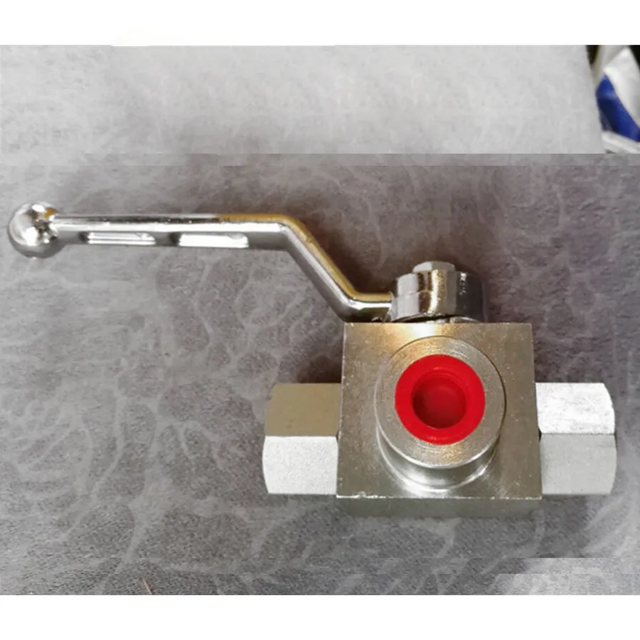 

High Pressure Hydraulic Three-Way Ball Valve Female Thread L-type Hydraulic Ball Valve 1/4 3/8 1/2 3/4 1