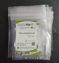 10 Packs Crimpable Hooks Open Surgical Hook Long Type 100 Pcs Dental Orthodontics Product