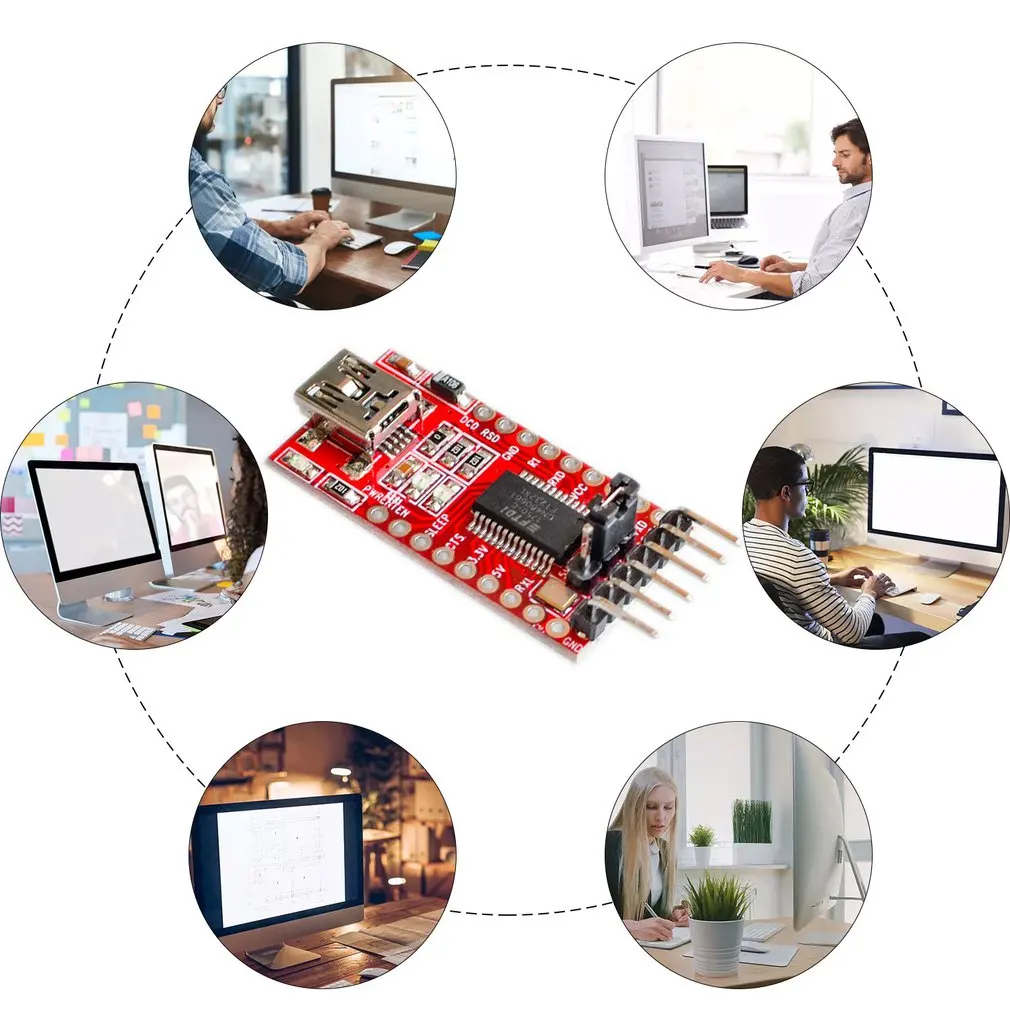 Ft232rl Ftdi Usb 3.3v 5v To Ttl Serial Adapter Module For Ft232 Mini Port Sturdy Practical Adapter Module