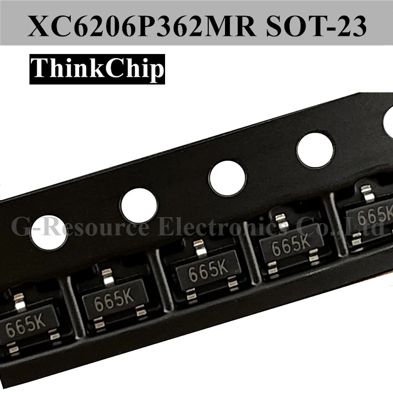 (100pcs) ME6206P362MR XC6206P362MR XC6206 SOT-23 3.6V LDO stabilized voltage IC (Marking 665K)