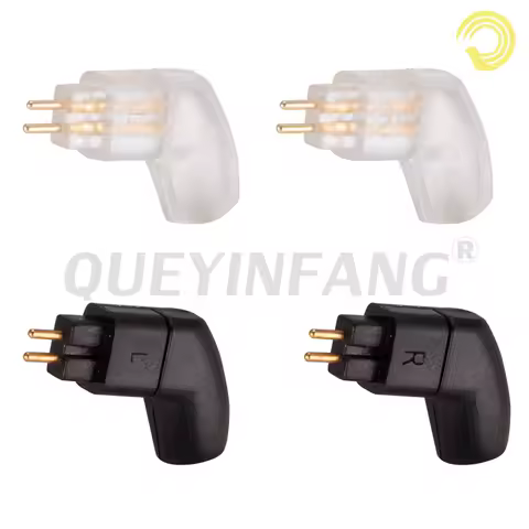 QUEYINFANG 0.78mm 90 Degree Earphone Pins Plug For W4r UM3X UM3RC ue11 ue18 JH13 JH16 ES3 Earphone Connector Headphone Jack