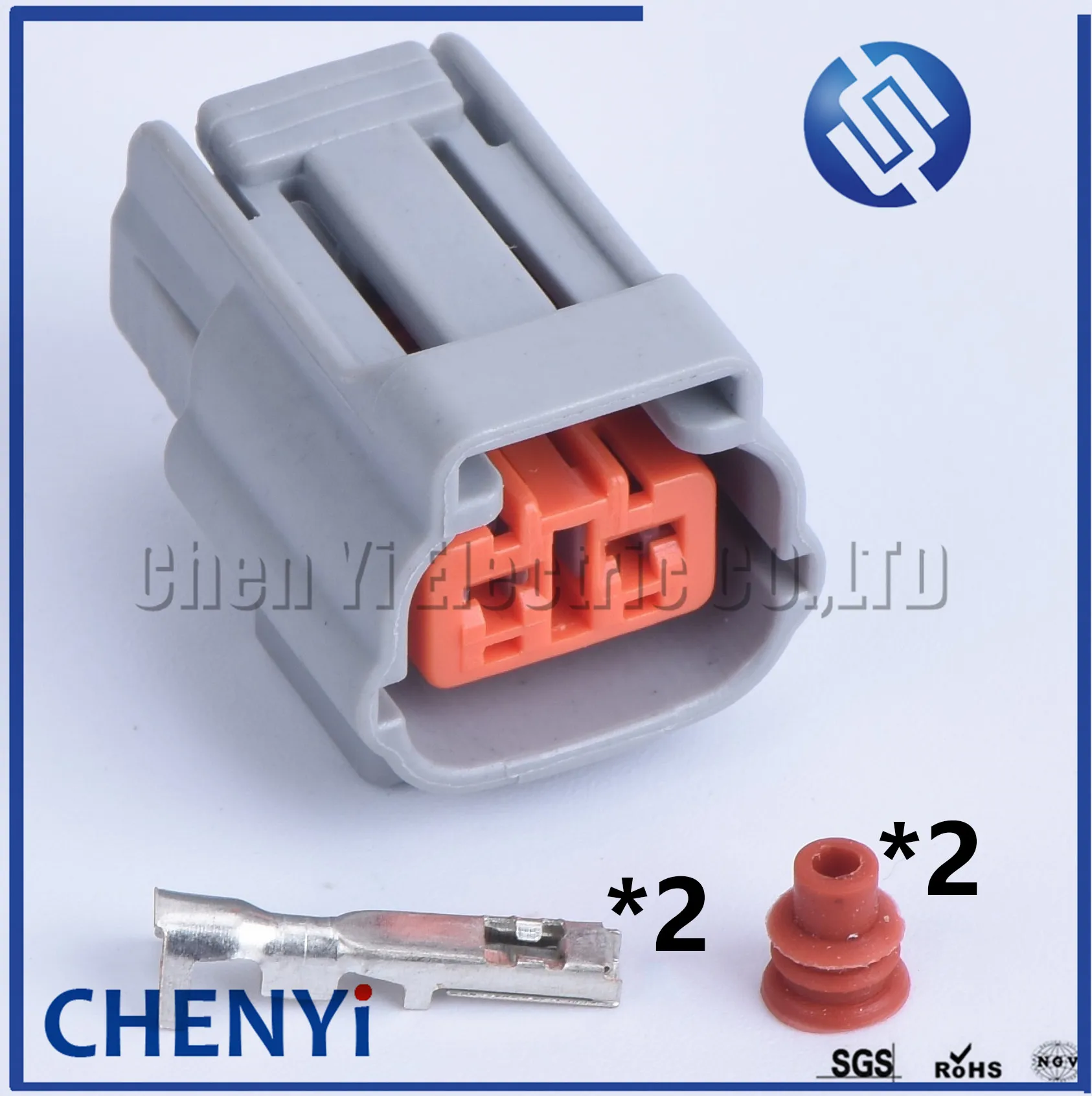 5 set 2 Pin Female Fog Light Plug Auto Waterproof RX7 FD Series CAS Sensor Connector 6195-0006 6195-0003