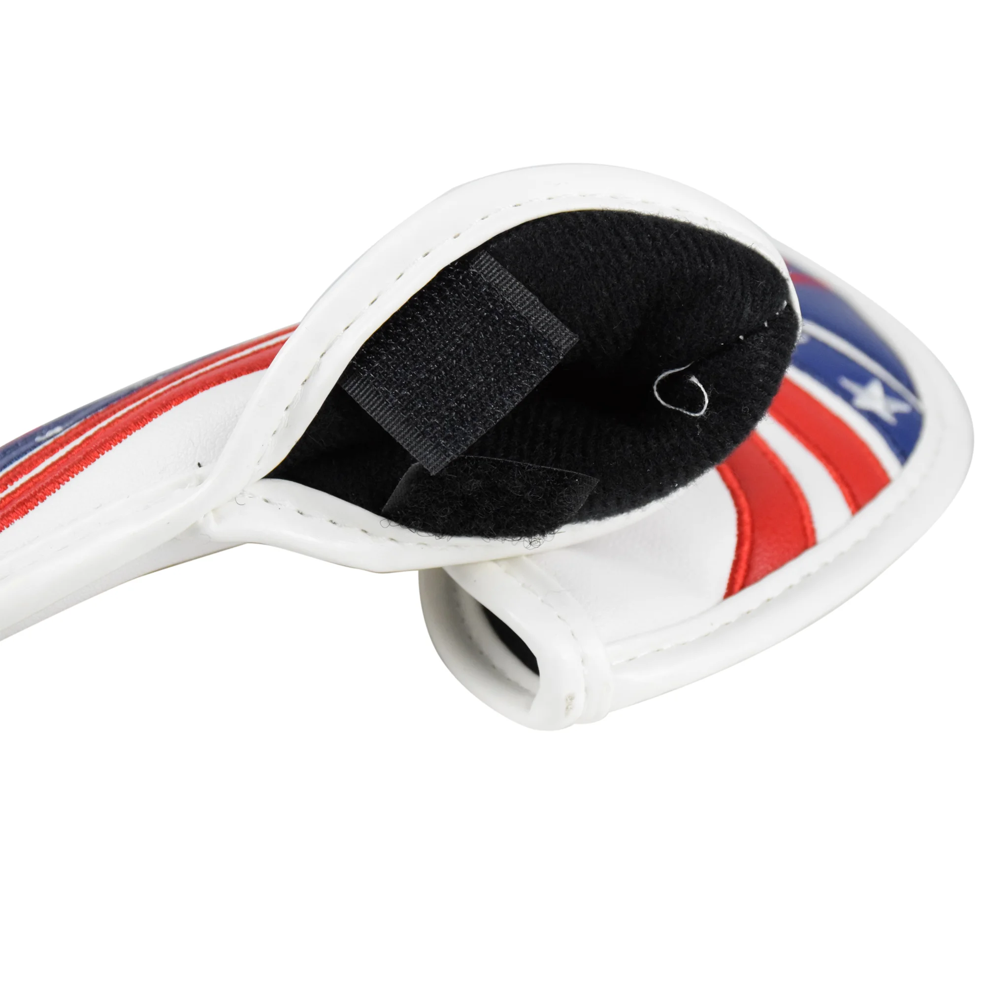 SAPLIZE 10PCS Golf Iron Head Covers Set Synthetic Leather US Flag Golf Club Head Cover Wedge Iron Protective Headcover
