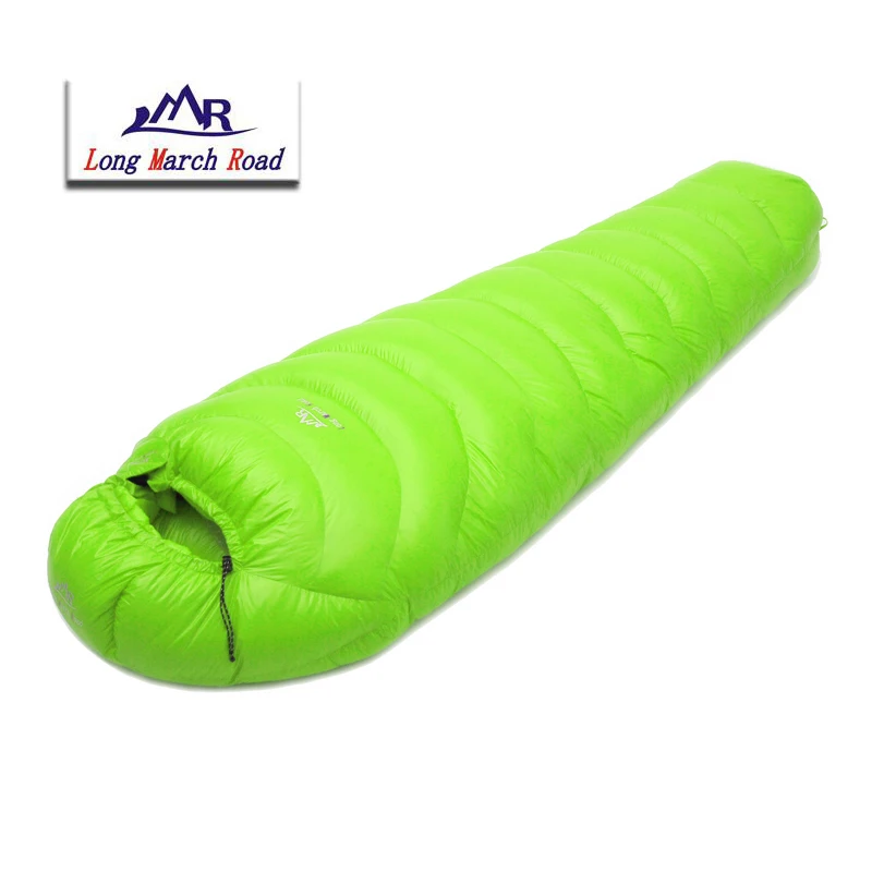 LMR Mummy Style 2000G/2200G White Goose Down Filling Can Be Spliced Ultralight Waterproof Winter Sleeping Bag