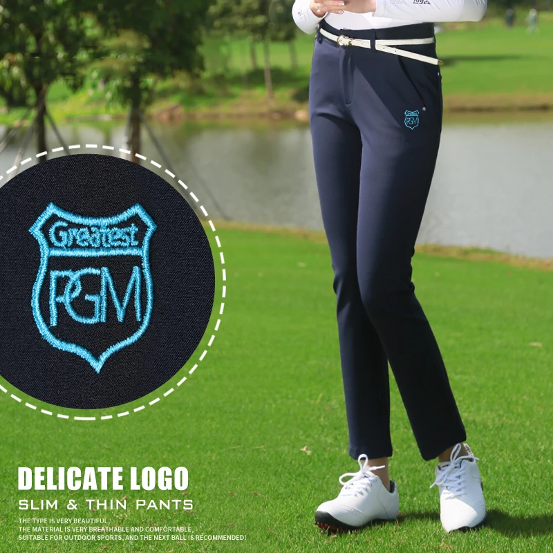 Pantalones de Golf para mujer, ropa deportiva de longitud completa, pantalones ajustados de alta elasticidad, transpirables, para primavera y verano