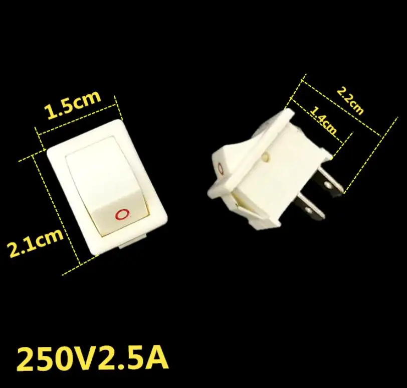 موزع مياه أجزاء العالمي السلطة التبديل 250 فولت 2.5A