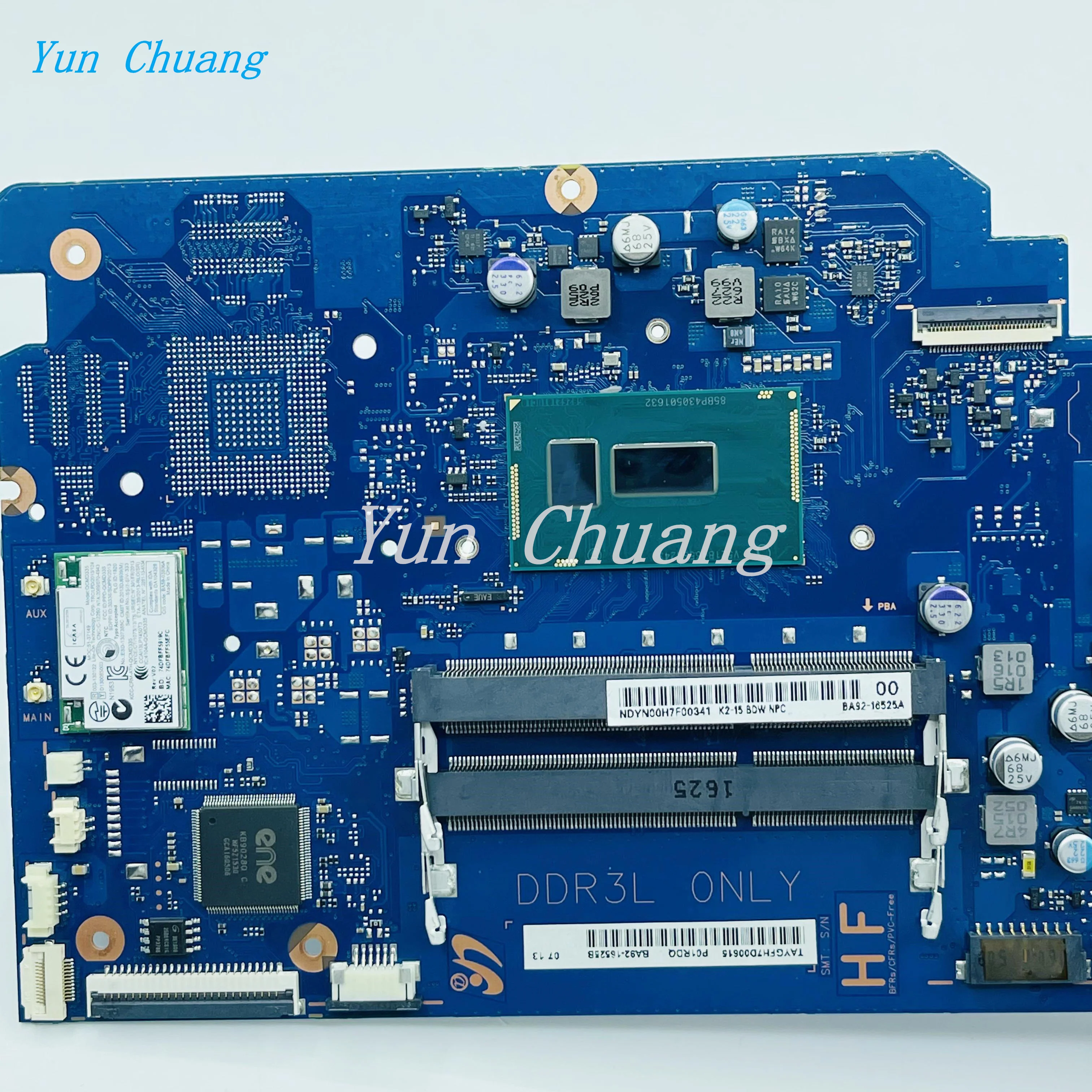 Imagem -05 - Mainboard para Samsung Np300e5k 300e5k Computador Portátil Placa-mãe com Sr243 3215u Cpu Ddr3l 100 Trabalho de Teste Ba9216525a Ba4102501a