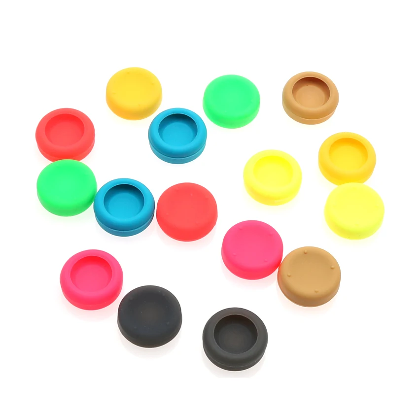 YuXi 2pcs Red Blue Green Thumb Stick Grip Cap Joystick Cover For Nintend Switch Lite NS Joy-Con Controller Thumbstick Case