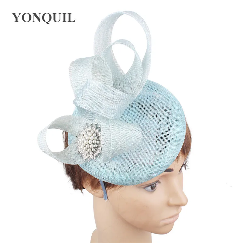 Nice Sinamay 4-Layer Classic Fascinators Women Elegant Wedding Headwear Formal Occasion Ladies Fascinator Hat Headband