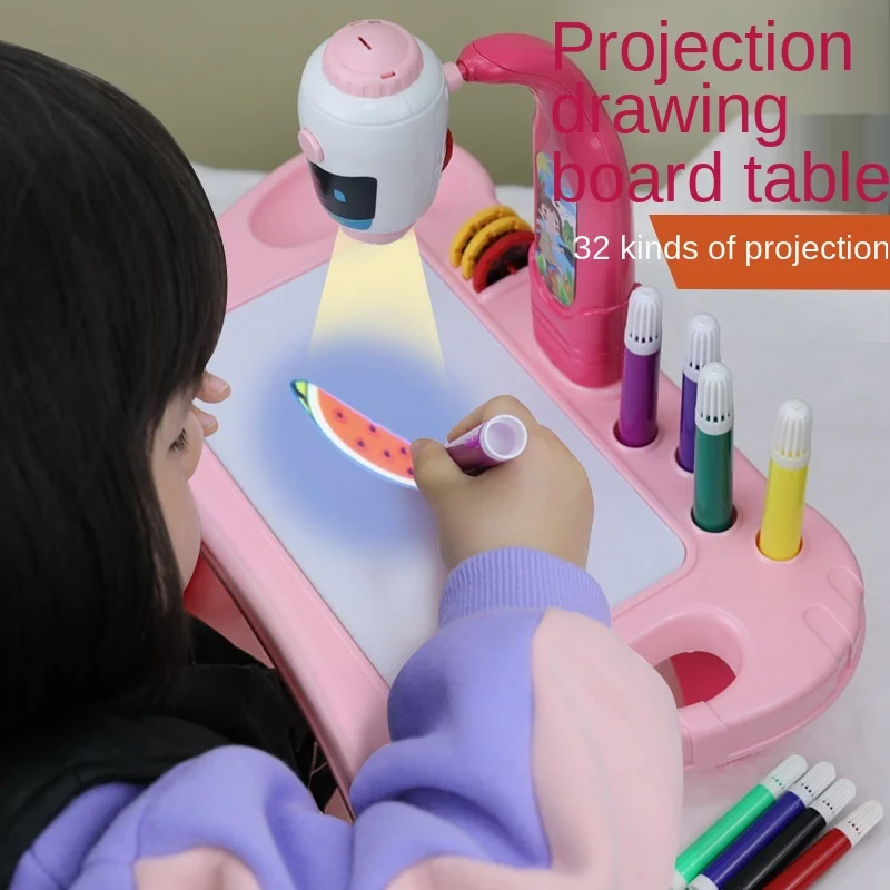 

Decoration Intelligent Projection Drawing Machine Toy Drawing Board Intelligent Early Education Enlightenment Graffiti Learning