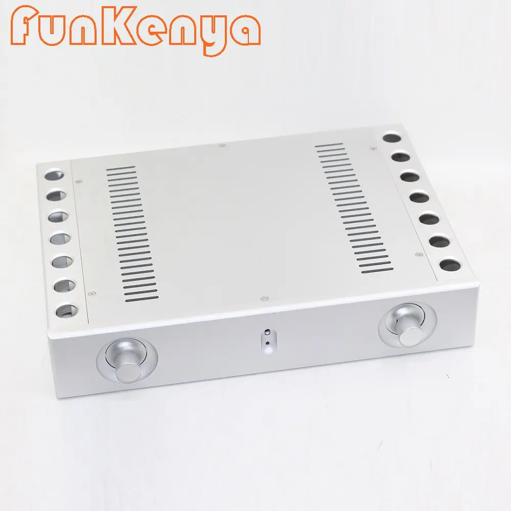W321 H62 D230 CNC ماتي هيكل من الألومنيوم لتقوم بها بنفسك DAC فك Preamp حالة مكبر كهربائي إمدادات قذيفة سماعة أمبير مرحبا نهاية الضميمة
