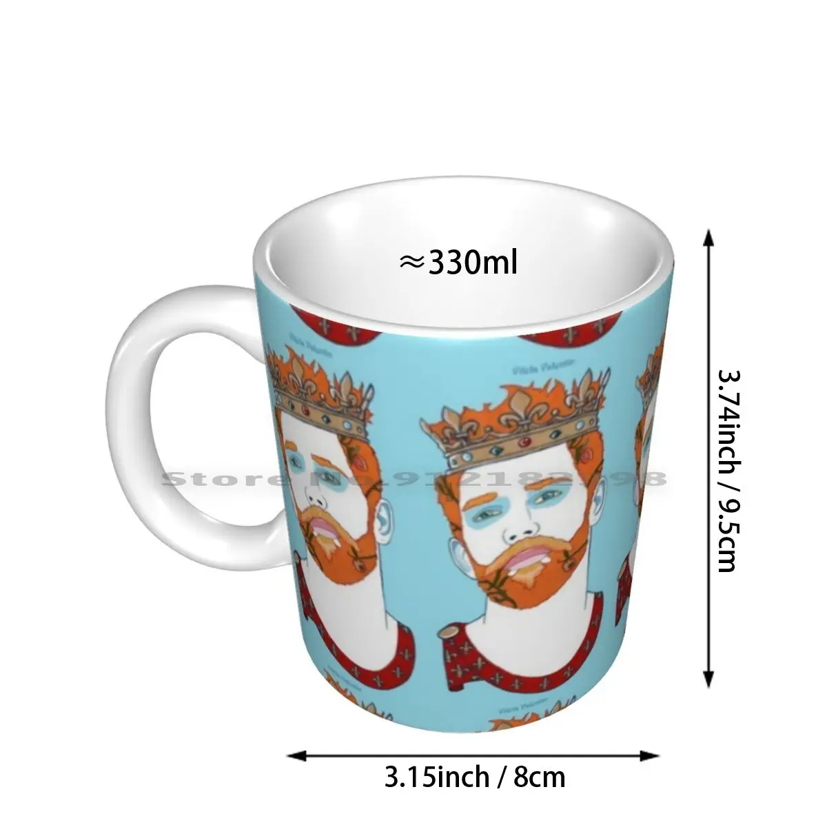 Herbstprinz Ceramic Mugs Coffee Cups Milk Tea Mug Gay Art Prince Kings Beard Boys Men Man Flower Creative Trending Vintage Gift