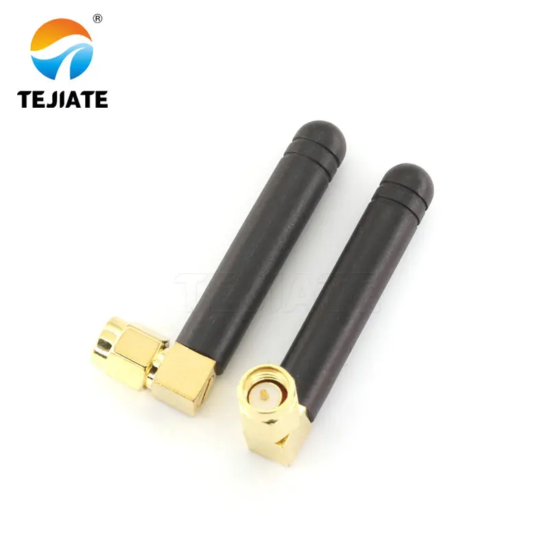 5PCS GPRS/GSM SMA 5CM Glue Antenna Straight/Bent Header Inner Pin/Hole Four Frequency High Gain Kit Black