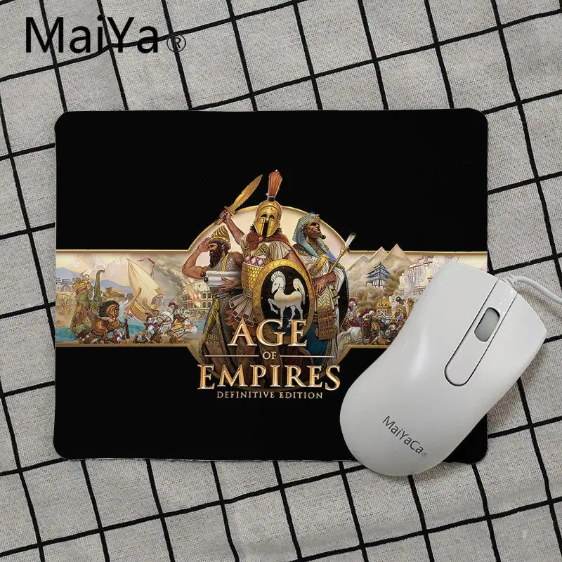 Maiya Top Quality Age of Empires DIY Design Pattern Game mousepad Top Selling Wholesale Gaming Pad mouse