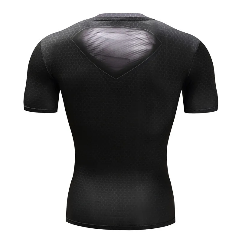 Fashion Streetwear 3D Printed T shirts For Men Compression Shirt Short Sleeve Cosplay Quick Dry Sports Fitness Tops For Male