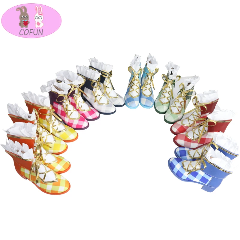 

COFUN Anime Love Live Lovelive! Cosplay Shoes Nico Yazawa Cosplay Shoes Boots Bouquet Flowers Awakening Daily Leisure Shoes