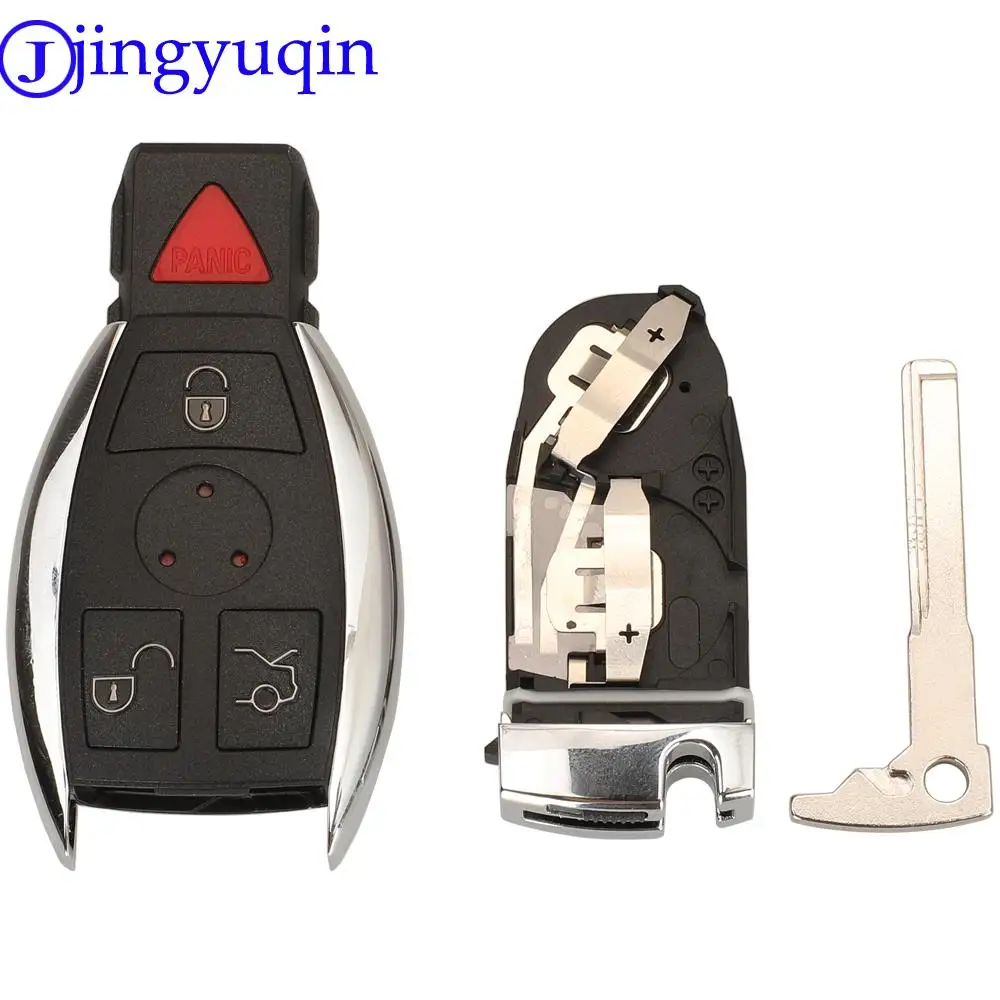 Jingyuqin 3/4 Tasten Smart Remote Auto Schlüssel Shell Für Mercedes Benz BGA NEC C E R S CL GL SL CLK SLK Fernbedienung Schlüssel Fob