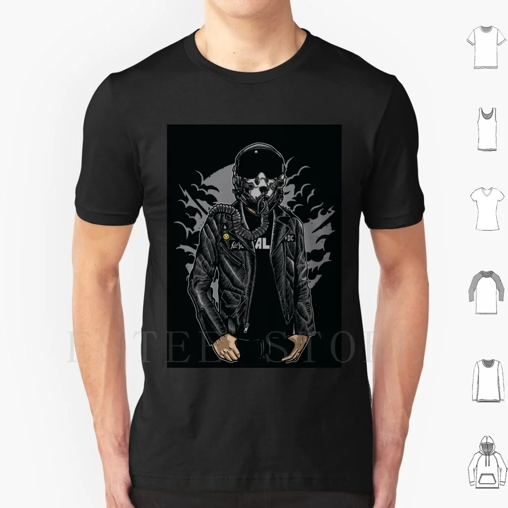 Camiseta Sky Fighter DIY de gran tamaño, 100% algodón, piloto de combate Sky Fighter