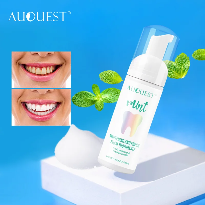 

AUQUEST Teeth Whitening Mousse Toothpaste Fresh Shining Bad Breath Teeth Cleaning Tooth-Cleaning Tooth Dental Tool