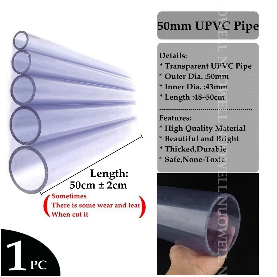 20~50mm Transparent U PVC Rohr Anschlüsse Garten Wasser Aquarium Aquarium Entwässerung Rohr Verbindungen Armaturen Zubehör(Pipe to Male,50mm 20~50mm Transparent U PVC Rohr Anschlüsse Garten Wasser Aquarium Aquarium Entwässerung Rohr Verbindungen Armaturen Zubehör(Pipe to Male,50mm