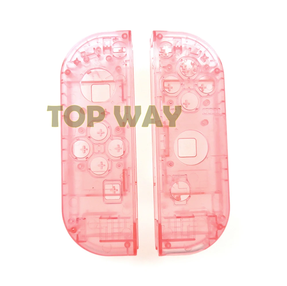 1 مجموعة واضحة قذيفة البلاستيك rl الإسكان شل غطاء القضية لنينتندو التبديل NS الفرح يخدع المراقب شفاف المتبقي يمين قذيفة