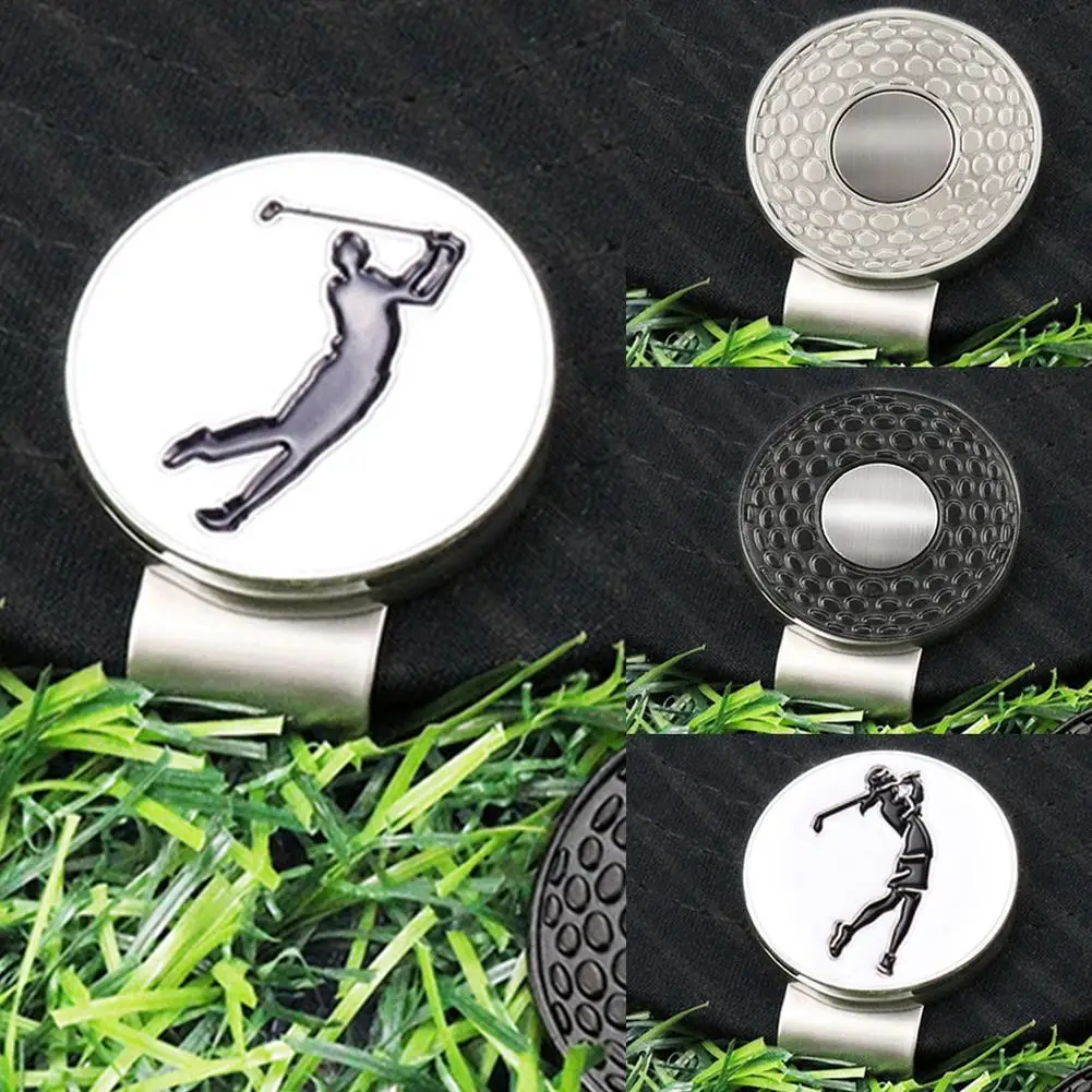 Magnetic Metal Clips Golfer Gifts Golf Sports Court Accessories Golf Gloves Hats Bags Caps Marker Clip Pra