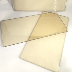 50X80mmHigh Temperature Resistant Transparent Microcrystalline Glass Custom Ceramic Furnace Glass  Induction Furnace Panel Glass