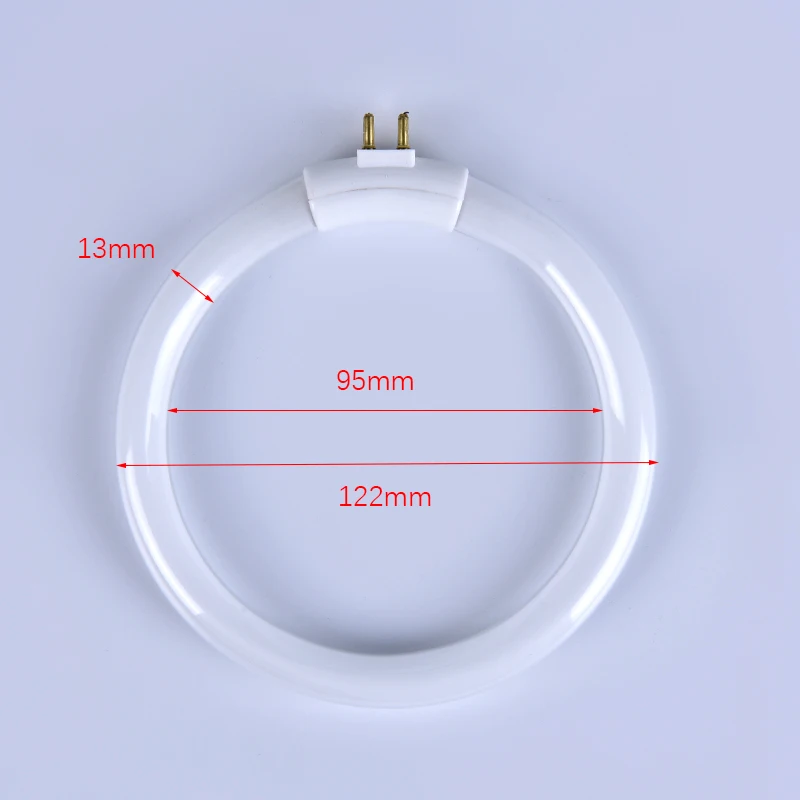 1PC 1W T4 Round Annular Tubes Anti-four-pin Lamps Bulb With 4 Pins Fluorescent Ring Lamp White Tube