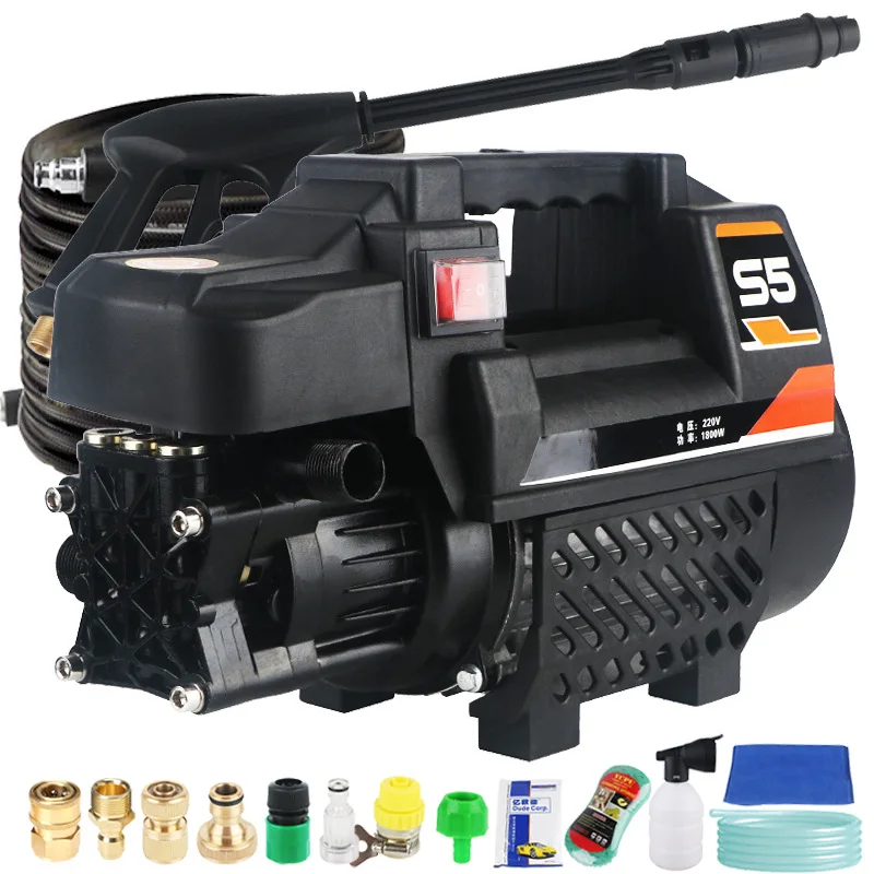 Car washer, 220V household high pressure cleaner, self suction cleaner, water jet brush pump, self washing pump