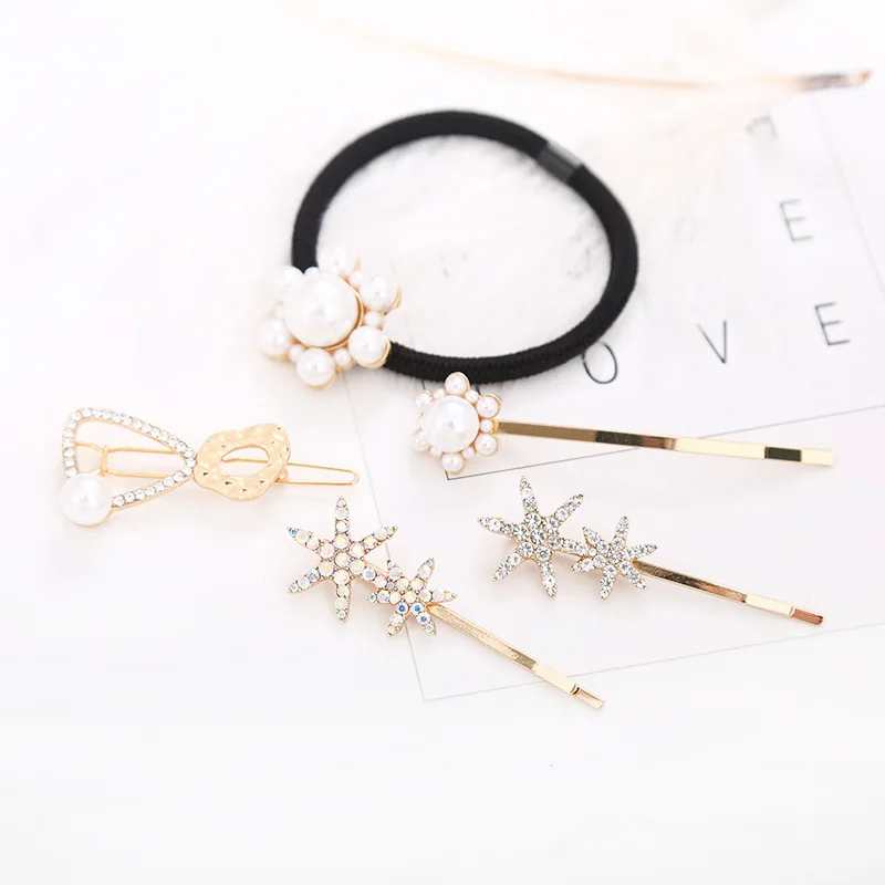 Mix Hair Clips Barrettes for Women Girls Star Rhinestones Crystal Bobby Pins Decorative Hair Pins Sparkly Hair Accessories JT02