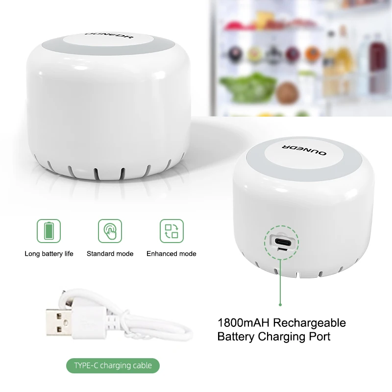 Purificador De Ar Gerador Mini Ozônio, USB Recarregável Refrigerador Limpador, Desodorização De Espaço Pequeno Em Casa