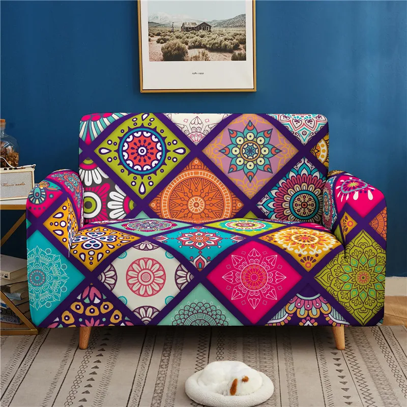 Funda de sofá 3D Bohemia para sala de estar, cubierta protectora de diseño de Mandala para sofá, toalla, muebles, sillón