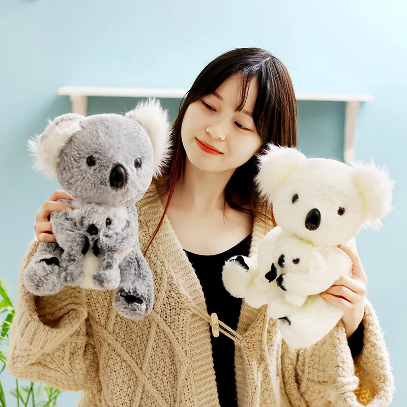 Koalas de peluche grandes y suaves para niños, Koala de juguete de Koala, juguete de simulación Kawaii, regalo de cumpleaños y Navidad