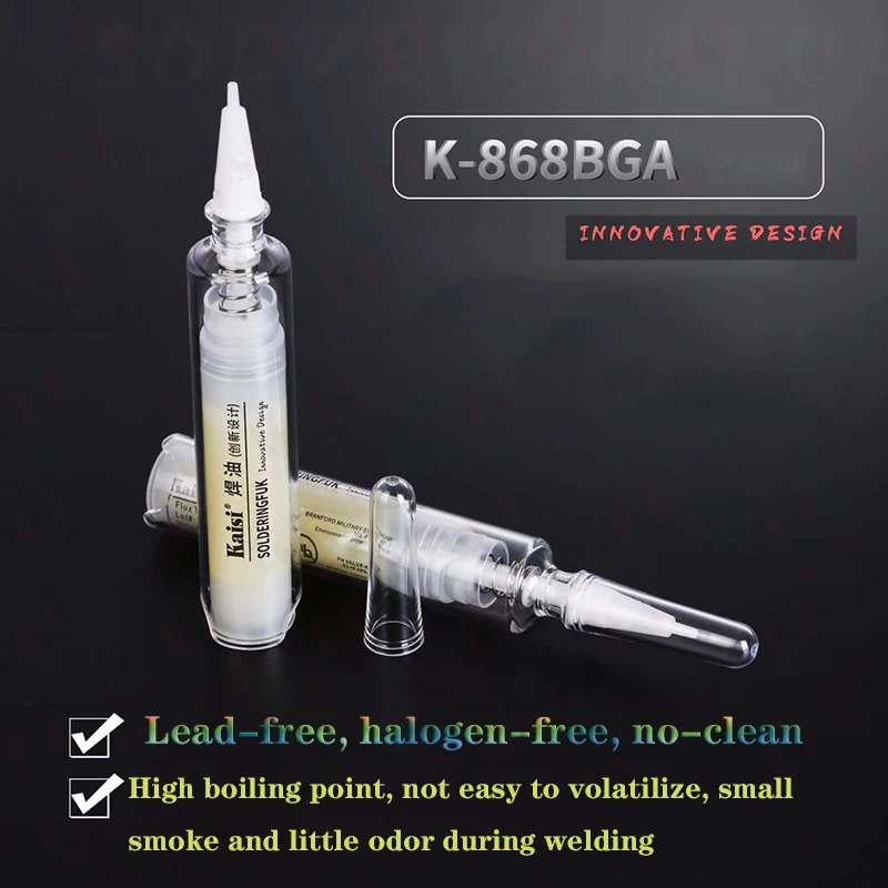 Kaisi BGA IC Repair Welding Soldering Paste For Mobile Phone Digital Devices Halogen-free Cleaning Free Welding Oil Lead-free