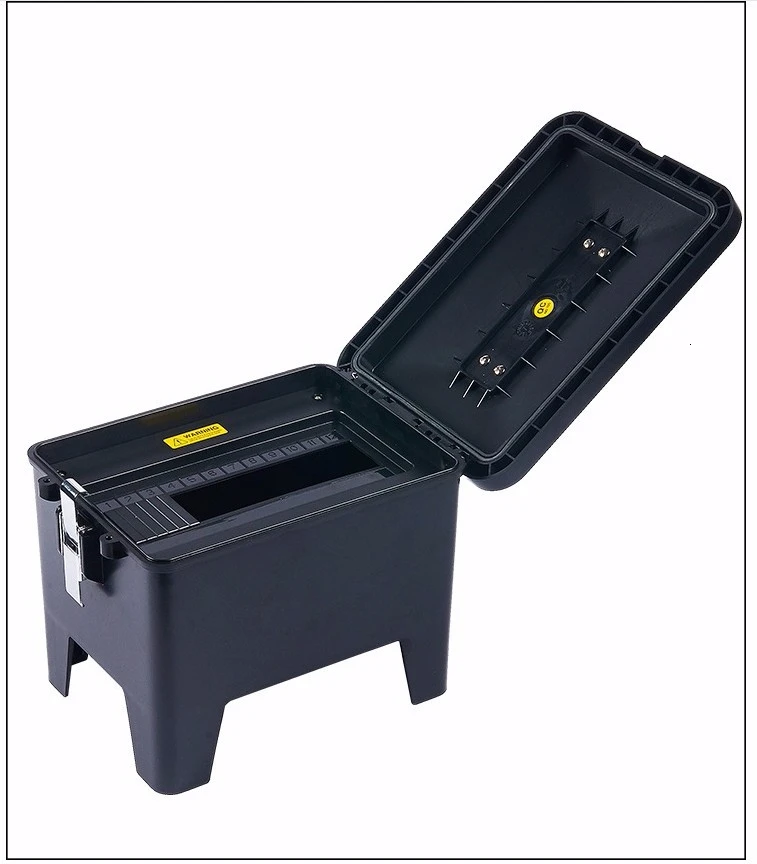 12/24 ways black explosion-proof socket distribution box industrial portable outdoor socket box rainproof overhaul box