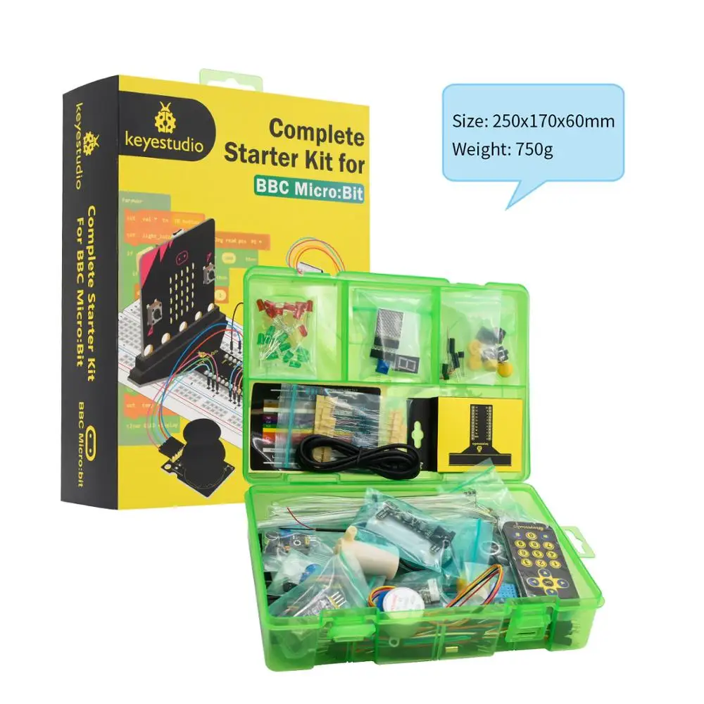 Keyestudio Programming STEM Microbit V2 Kit Complete Starter Kit for BBC Micro:bit With Tutorial+45Projects