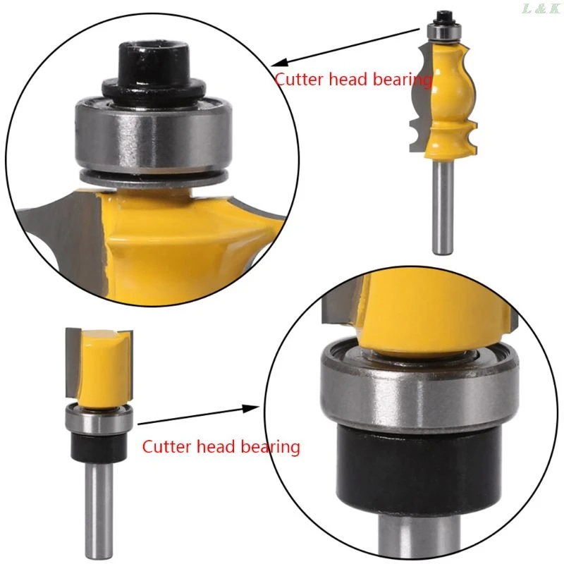 Durable Steel Bearings Accessories Kit Fits for Milling Cutter Heads and Shank